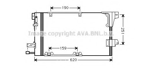 PRASCO OL5251 Condenser, air conditioning